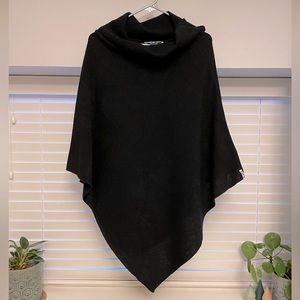 Black Kavu knit cowl neck poncho- one size